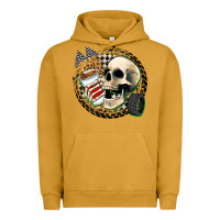 Pigment Peanut Butter race skull Urban Hoodie - Zillion Design Studio
