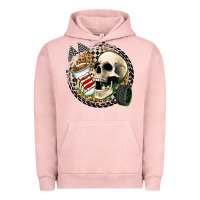 Pigment Salmon race skull Urban Hoodie - Zillion Design Studio