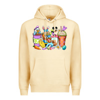 Pina Colada easter cartoon characters coffee cups Premium Hoodie - Zillion Design Studio