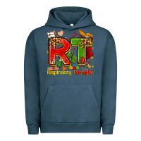 Pigment Midnight Navy respiratory therapist juneteenth Urban Hoodie - Zillion Design Studio
