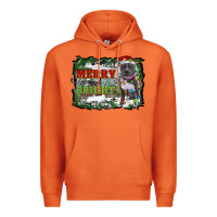 Carrot merry and bright pitbull with farm Premium Hoodie - RanaPortraitStore