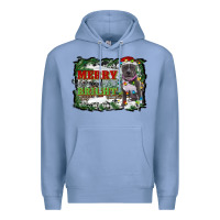 Colony Blue merry and bright pitbull with farm Premium Hoodie - RanaPortraitStore