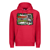 Cardinal merry and bright pitbull with farm Premium Hoodie - RanaPortraitStore