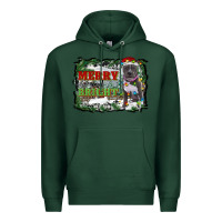 Sports Green merry and bright pitbull with farm Premium Hoodie - RanaPortraitStore