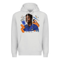 Dove Grey afro man nurse Premium Hoodie - texasbilliewilder