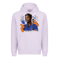 Lilac afro man nurse Premium Hoodie - texasbilliewilder