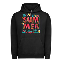 Pigment Black summer  vibes Urban Hoodie - texasbilliewilder