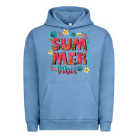 Pigment Pebble Blue summer  vibes Urban Hoodie - texasbilliewilder
