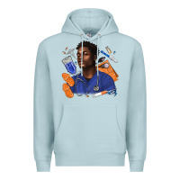 Blue Mist afro man nurse Premium Hoodie - texasbilliewilder