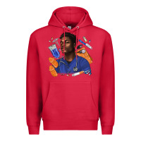 Cardinal afro man nurse Premium Hoodie - texasbilliewilder