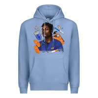 Colony Blue afro man nurse Premium Hoodie - texasbilliewilder