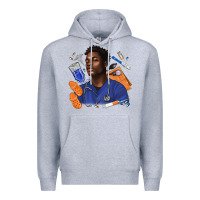 Heather Grey afro man nurse Premium Hoodie - texasbilliewilder