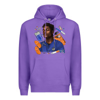 Purple afro man nurse Premium Hoodie - texasbilliewilder
