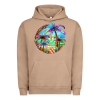 Pigment Burro summer colorful palms Urban Hoodie - texasbilliewilder