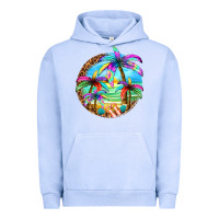 Pigment Grape Ice summer colorful palms Urban Hoodie - texasbilliewilder