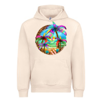 Sandshell summer colorful palms Urban Hoodie - texasbilliewilder