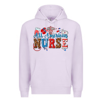 Lilac all american nurse Premium Hoodie - texasbilliewilder