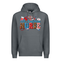 Rock all american nurse Premium Hoodie - texasbilliewilder