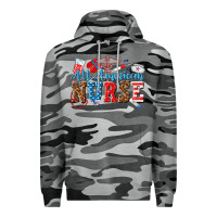 Slate Camo all american nurse Premium Hoodie - texasbilliewilder