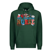 Sports Green all american nurse Premium Hoodie - texasbilliewilder