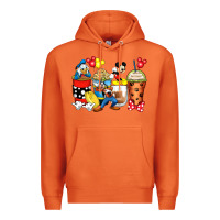 Carrot cartoon characters coffee cups Premium Hoodie - Zillion Design Studio