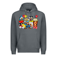 Rock cartoon characters coffee cups Premium Hoodie - Zillion Design Studio