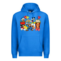 True Royal cartoon characters coffee cups Premium Hoodie - Zillion Design Studio