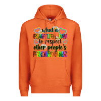 Carrot what a beautiful day to respect other people's pro Premium Hoodie - Zillion Design Studio