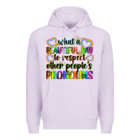Lilac what a beautiful day to respect other people's pro Premium Hoodie - Zillion Design Studio