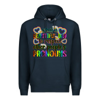 Navy what a beautiful day to respect other people's pro Premium Hoodie - Zillion Design Studio