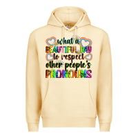 Pina Colada what a beautiful day to respect other people's pro Premium Hoodie - Zillion Design Studio