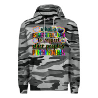 Slate Camo what a beautiful day to respect other people's pro Premium Hoodie - Zillion Design Studio