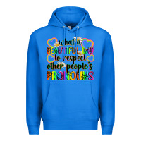 True Royal what a beautiful day to respect other people's pro Premium Hoodie - Zillion Design Studio