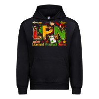 Black licensed practical nurse Urban Hoodie - Zillion Design Studio