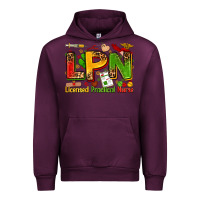 Mauve Wine licensed practical nurse Urban Hoodie - Zillion Design Studio
