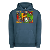 Pigment Midnight Navy licensed practical nurse Urban Hoodie - Zillion Design Studio