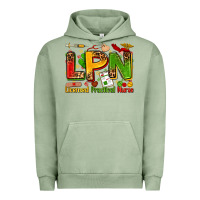 Pigment Oil Green licensed practical nurse Urban Hoodie - Zillion Design Studio