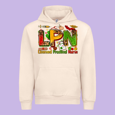 Licensed Practical Nurse Urban Hoodie Designed By Zillion Design Studio