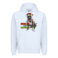 White merry and bright pitbull Premium Hoodie - RanaPortraitStore