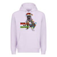 Lilac merry and bright pitbull Premium Hoodie - RanaPortraitStore