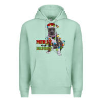 Seafoam merry and bright pitbull Premium Hoodie - RanaPortraitStore