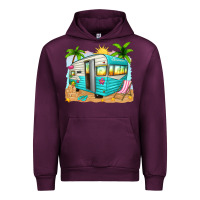 Mauve Wine summer caravan Urban Hoodie - texasbilliewilder