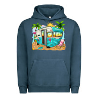 Pigment Midnight Navy summer caravan Urban Hoodie - texasbilliewilder