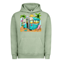 Pigment Oil Green summer caravan Urban Hoodie - texasbilliewilder
