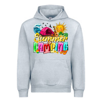 Heather Grey summer camping Urban Hoodie - texasbilliewilder