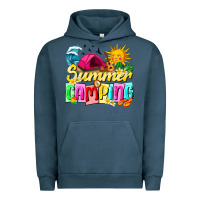 Pigment Midnight Navy summer camping Urban Hoodie - texasbilliewilder