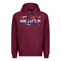 Burgundy american nurse Premium Hoodie - texasbilliewilder