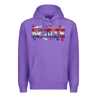 Purple american nurse Premium Hoodie - texasbilliewilder