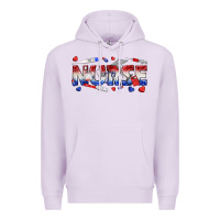 Lilac american nurse Premium Hoodie - texasbilliewilder