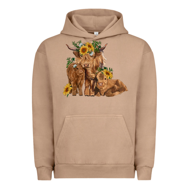 Highland Cow Family Urban Hoodie by RanaPortraitStore | Teevron